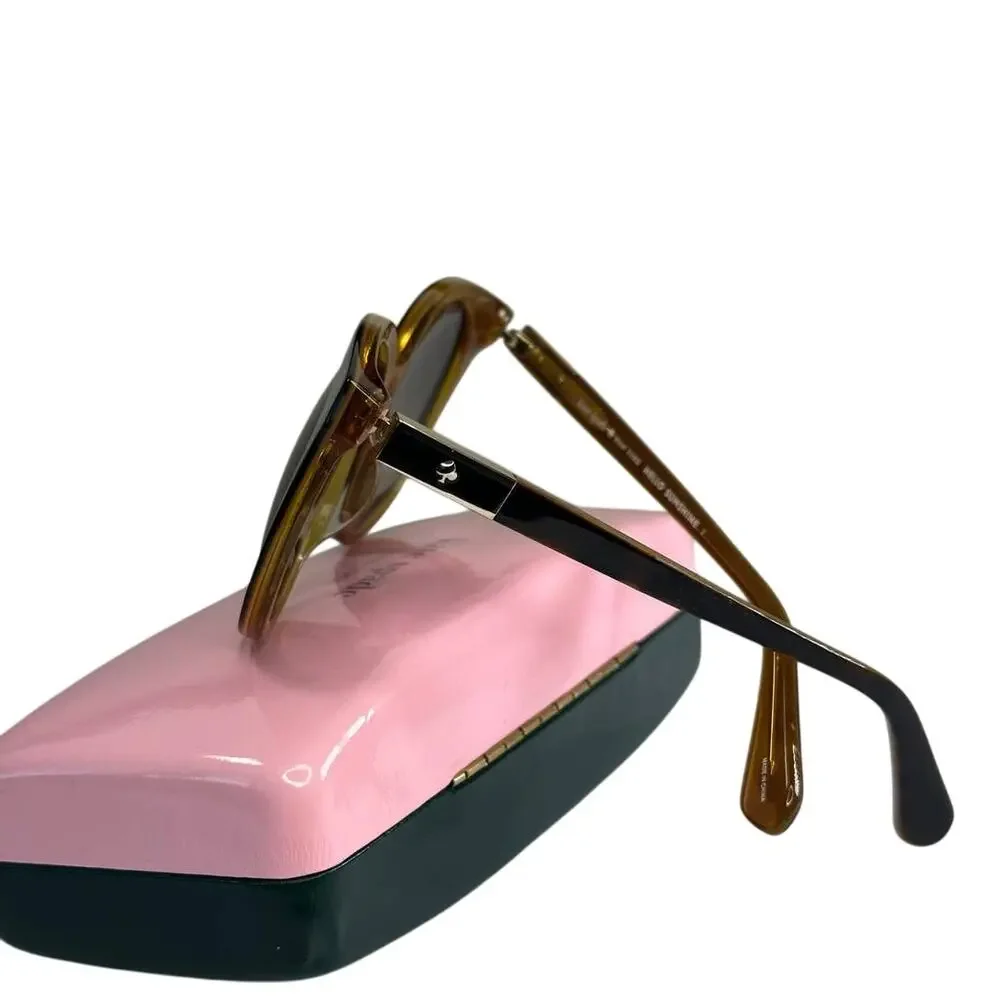 Kate Spade Akayla 52MM Round Sunglasses Dark Havana